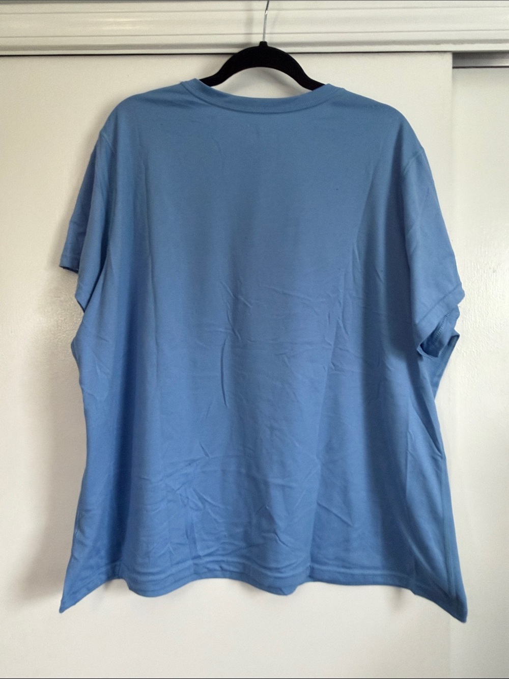 Nike Women's Light Blue V-Neck Short Sleeve Tee - Picture 4 of 5